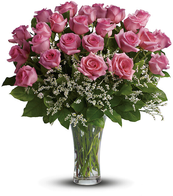 Make Me Blush - 12 Long Stemmed Pink Roses