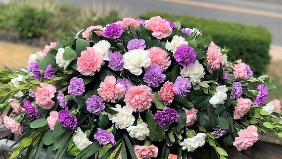 Illuminated Grace Casket Spray