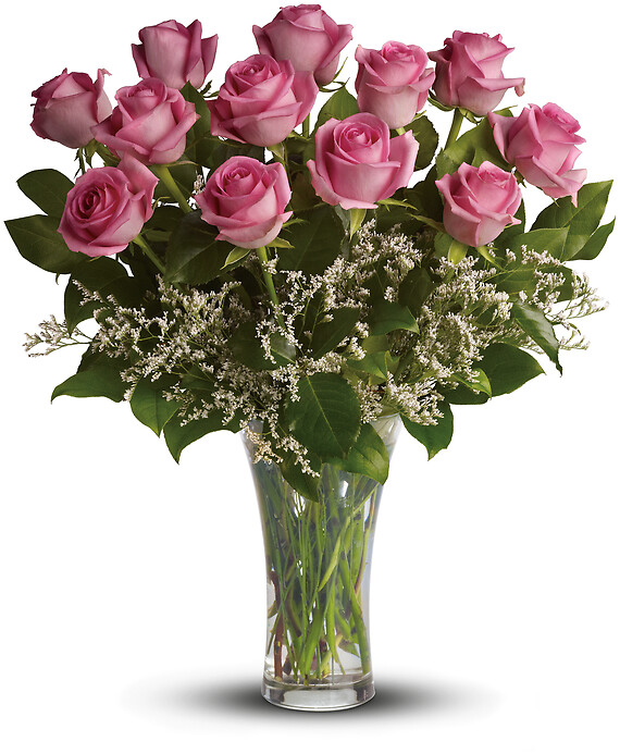 Make Me Blush - 12 Long Stemmed Pink Roses