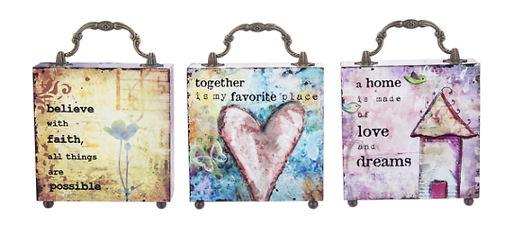 Vintage Art Blocks - $15.00 Each