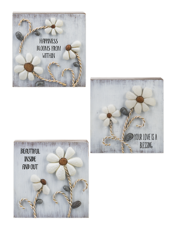 Pebble Art Wall Plaques - $15.00