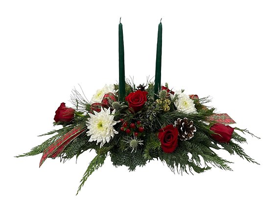 Traditional Winter Centerpiece