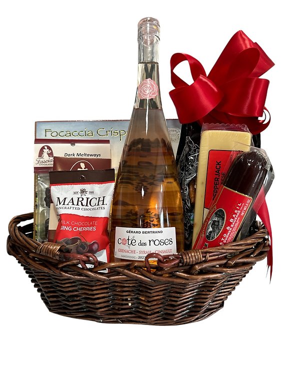 Gourmet Rosé Basket - $114.95