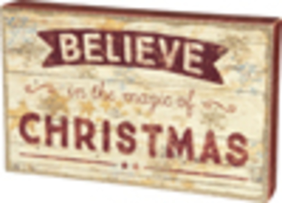 Box Sign - Believe