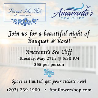 Bouquet & Rosé Floral Arranging Class - $65